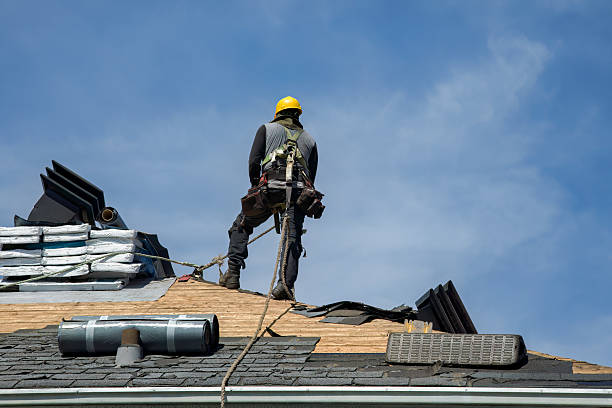 Professional Gutter Installation technician working in East Haven, CT